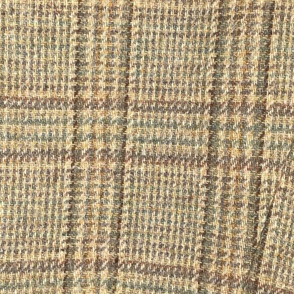 Vintage Wool Blazer Camel Plaid 1970s–80s ILGWU – Made in USA, Womens 8 / Medium - Picture 12 of 12
